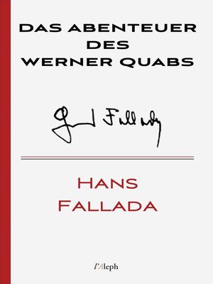 cover image of Das Abenteuer des Werner Quabs